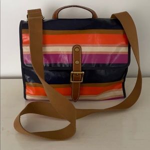 Authentic Fossil messenger bag, coated pvc